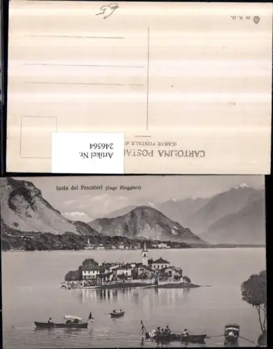 246564,Lago Maggiore Isola die Pescatori Insel Totale Ruderboote