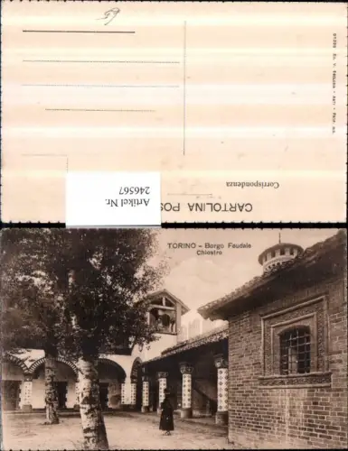246567,Torino Turin Borgo Feudale Chiostro Kloster