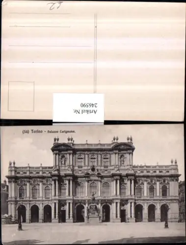 246590,Torino Turin Palazzo Carignano Museum m. Denkmal