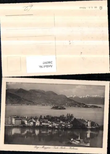 246597,Lago Maggiore Isola Bella e Pallanza Insel Totale Dampfer