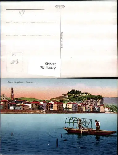 246640,Lago Maggiore Arona Teilansicht Ruderboot