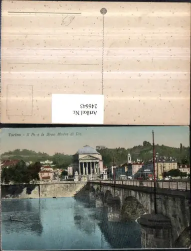 246643,Torino Turin Il Po e la Gran Madre di Dio Brücke