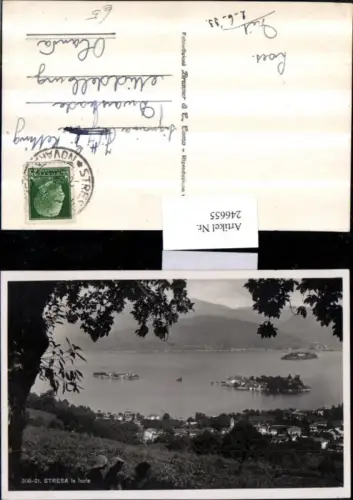 246655,Stresa Teilansicht le Isole Inseln