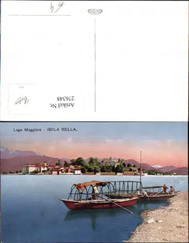 276348,Piemonte Verbano-Cusio-Ossola Lago Maggiore Isola Bella Insel Boote