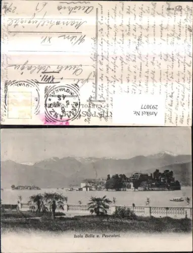293077,Piemonte Verbano-Cusio-Ossola Isola Bella u. Pescatori Inseln Bergkulisse b. Stresa
