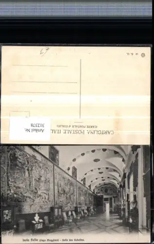 312378,Piemonte Verbano-Cusio-Ossola Lago Maggiore Isola Bella Salle des Gabelins Innenansicht