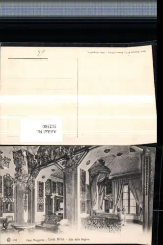 312380,Piemonte Verbano-Cusio-Ossola Lago Maggiore Isola Bella Sala della Regina Innenansicht