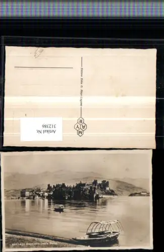 312386,Piemonte Verbano-Cusio-Ossola Lago Maggiore Isola Bella Insel Boot Bergkulisse