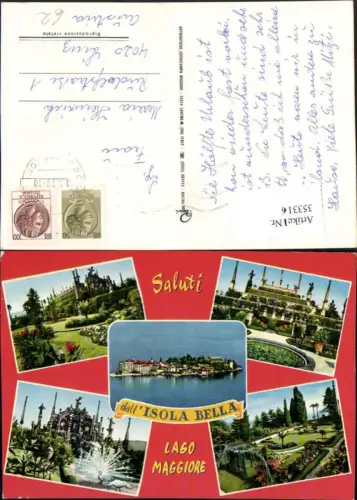 353316,Piemonte Verbano-Cusio-Ossola Lago Maggiore Isola Bella Insel Mehrbildkarte