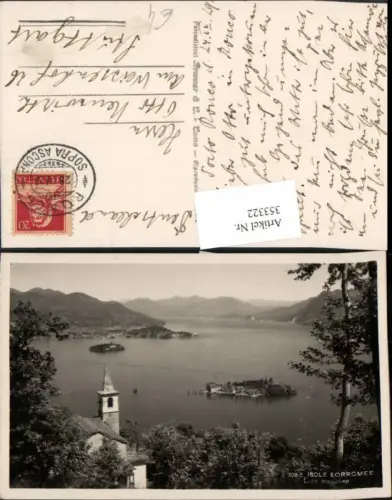 353322,Piemonte Verbano-Cusio-Ossola Lago Maggiore Isole Borromee Kirche Insel