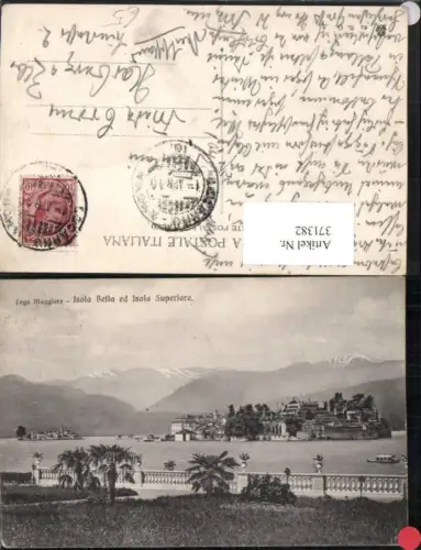 371382,Piemonte Verbano-Cusio-Ossola Lago Maggiore Isola Bella ed Isola Superiore Insel Bergkulisse