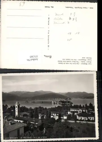 371385,Piemonte Verbano-Cusio-Ossola Lago Maggiore Le Tre Isole viste da Stresa Inseln