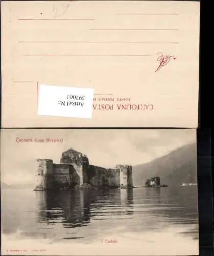 397061,Piemonte Verbano-Cusio-Ossola Lago Maggiore Cannero Castelli Festung