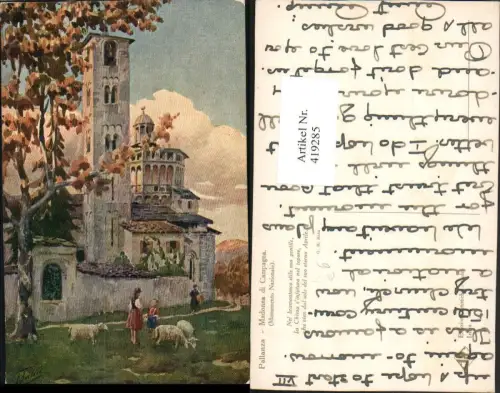 419285,Künstler AK Piemonte Verbano-Cusio-Ossola Pallanza Madonna di Campagna Kirche