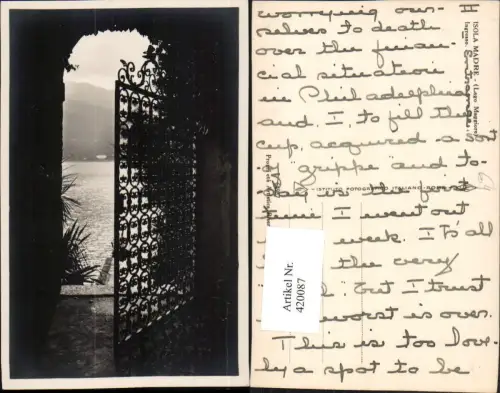 420087,Piemonte Verbano-Cusio-Ossola Lago Maggiore Isola Madre Ingresso Gittertor