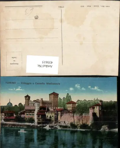 435615,Piemonte Torino Turin Villaggio e Castello Medioevale Schloss