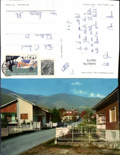 446578,Piemonte Torino Vallo Torinese Entrata Paese Straßenansicht