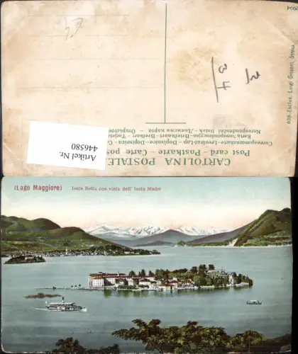 446580,Piemonte Verbano-Cusio-Ossola Isola Bella con vista Isola Madre Inseln Dampfer