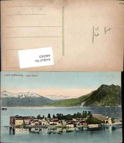 446583,Piemonte Verbano-Cusio-Ossola Isola Bella Insel Bergkulisse