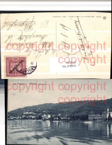 472656,Piemonte Verbano-Cusio-Ossola Stresa dal lago Teilansicht