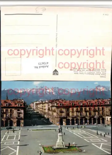 472675,Piemonte Cuneo Piazza Duccio Galimberti e Corso Nizza Bergkulisse