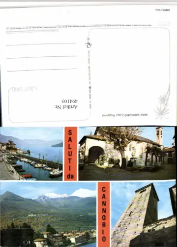494105,Piemonte Verbano-Cusio-Ossola Cannobio Kirche Turm Mehrbildkarte