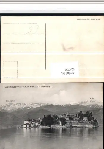 524720,Piemonte Verbano-Cusio-Ossola Isola Bella Nevicata Insel Bergkulisse