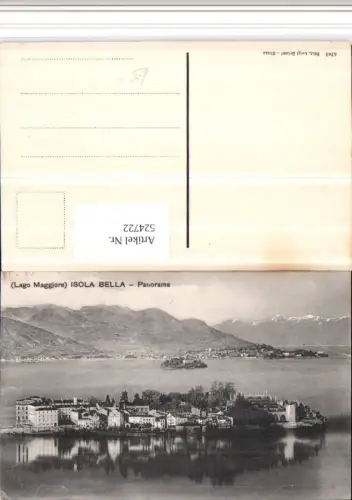 524722,Piemonte Verbano-Cusio-Ossola Isola Bella Insel Totale Bergkulisse