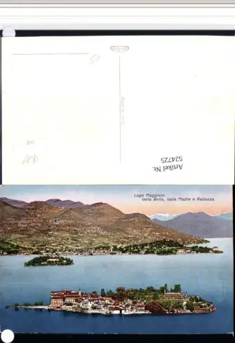 524725,Piemonte Verbano-Cusio-Ossola Isola Bella Insel m. Pallanza Bergkulisse