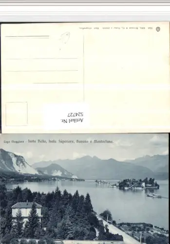 524727,Piemonte Verbano-Cusio-Ossola Isola Bella Superiore Inseln Bergkulisse