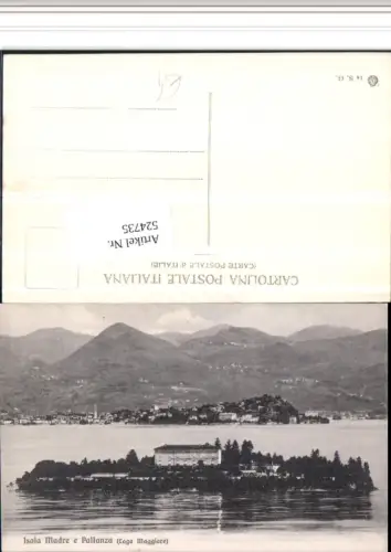 524735,Piemonte Verbano-Cusio-Ossola Isola Madre Insel m. Pallanza Bergkulisse