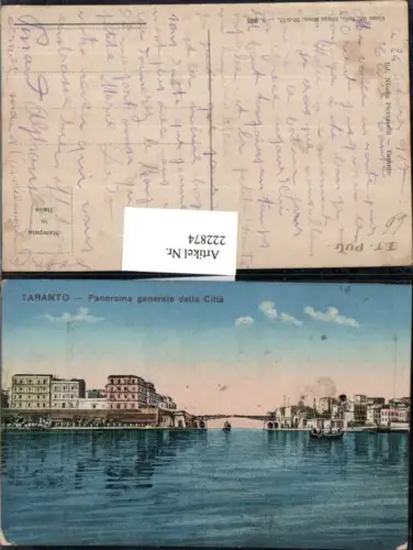 222874,Apulien Taranto Panorama generale della Citta