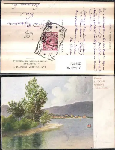 292720,Künstler AK Puglia Brindisi Fasano Lago di Garda Gardasee Landori pittore