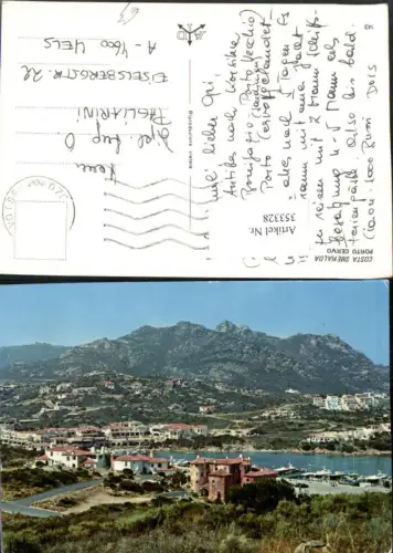 353328,Sardegna Olbia-Tempio Costa Smeralda Porto Cervo Teilansicht Bergkulisse