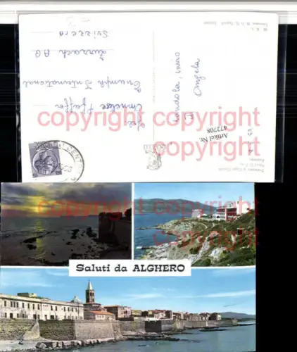 472708,Sardegna Sassari Alghero Bastioni Hotel El Faro Capo Caccia Mehrbildkarte
