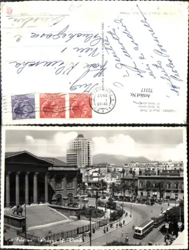 72117,Palermo Piazzo G Verdi 1957