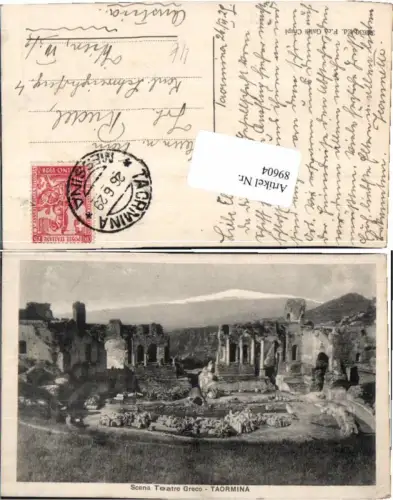 89604,Taormina Scena Teatro Greco