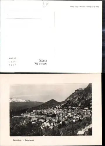 159792,Sicilia Messina Taormina Panorama
