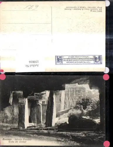 159816,Sicilia Siracusa Latomia Paradiso Grotta d Cordari