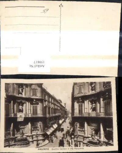 159817,Foto Ak Sicilia Palermo Palermo Quattro Cantoni e via Macqueda