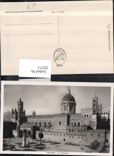 222711,Sicilia Palermo La Cattedrale Kirche