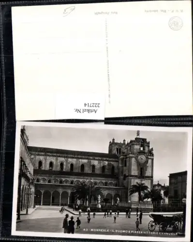 222714,Sicilia Monreale Il Duomo e Piazza Vittorio Emanuele Dom