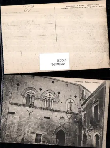 222721,Sicilia Siracusa Palazzo Montalto