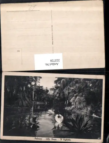 222728,Sicilia Palermo Villa Tasca Il laghetto Teich