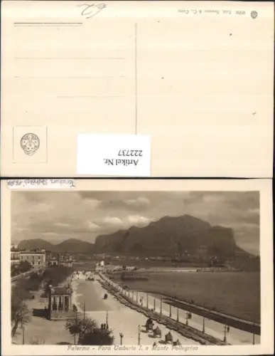 222737,Sicilia Palermo Foto Umberto 1 e Monte Pellegrino