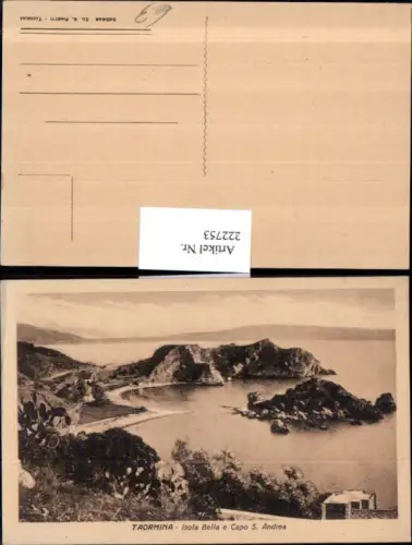 222753,Sicilia Taormina Isola Bella e Capo S. Andrea Insel