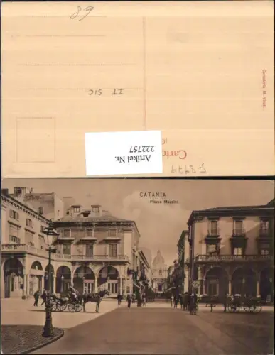 222757,Sicilia Catania Piazza Mazzini Straßenansicht