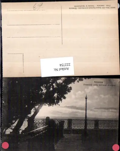 222754,Sicilia Siracusa Tramonto dalla terrazza Aretusa Terrasse