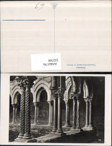 222768,Sicilia Palermo Monreale-Kreuzgang im Kloster Arkaden