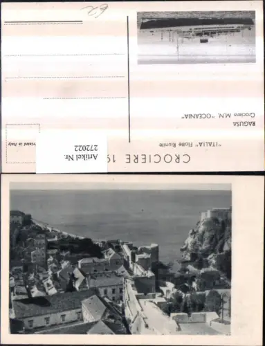 272022,Sicilia Sizilien Ragusa Totale Dampfer Schiff Crociera M. N. Oceania